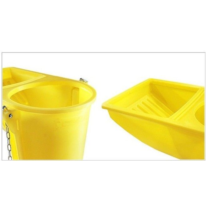Recipientes e Cestos-- Calha de detritos para seção de trabalho com boca