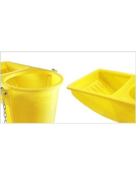 Recipientes e Cestos-- Calha de detritos para seção de trabalho com boca