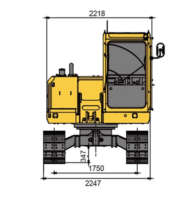 Miniexcavadoras-TYMBIA-Mineexcavadora 8000kg Diesel Ty80