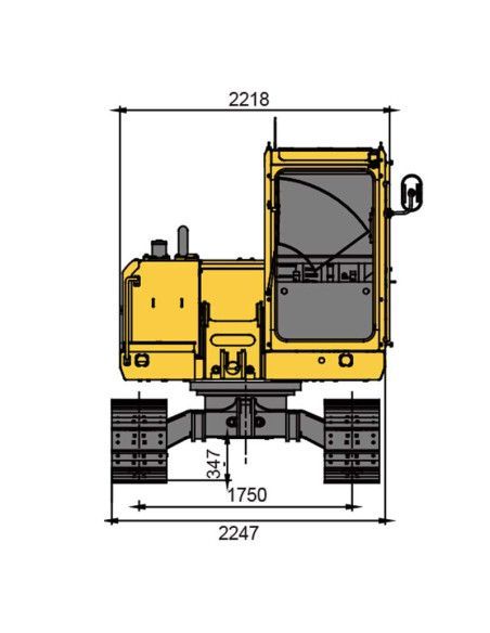 Miniexcavadoras-TYMBIA-MINIEXCAVADORA 8000KG DIESEL TY80