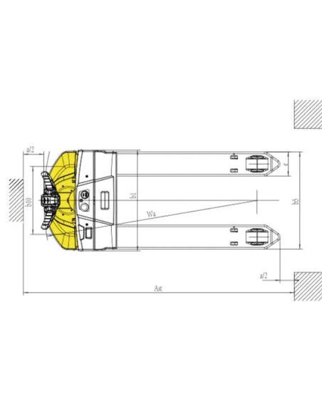 Elektrische Hubwagen--Elektrischer Palettenhubwagen 2000kg lithiumbatterie