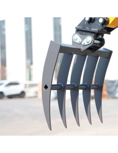 Accesorios e Implementos de miniexcavadora-TYMBIA-Rastrillo miniexcavadora hasta 1800kg