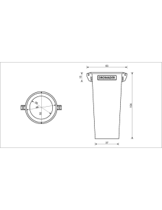Contenitori e Cesti--Basato detriti per lavoro Tramo Recto 2