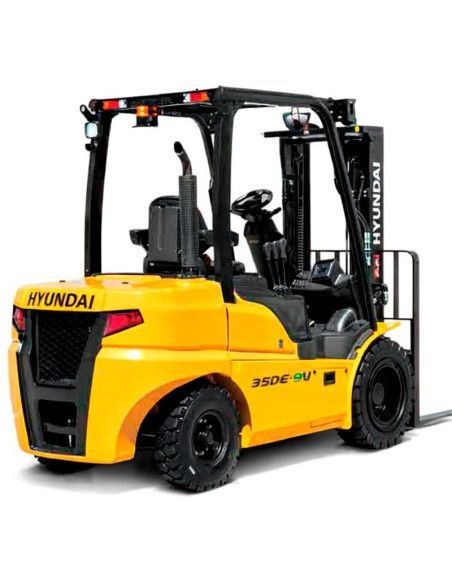 Forklift trucks - Hyundai 25DE-9V 2500 Kg Diesel Forklift - Triplex 4700mm