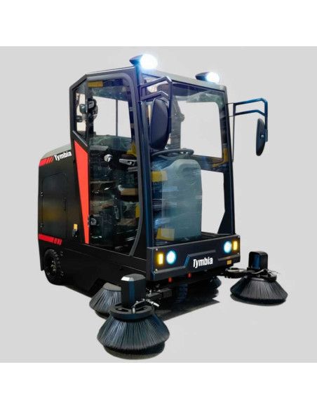 Kehrmaschinen-Kehrmaschine Elektrisch mit kabine | Lithiumbatterie | 4-Bürsten