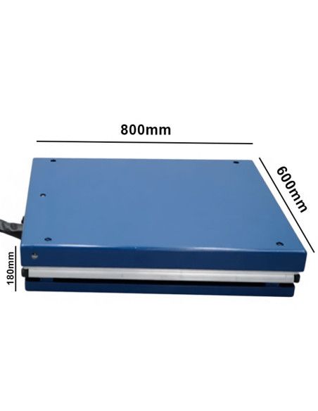 Tables électriques--Table élévatrice électrique 1000kg à 720mm de 800x600mm