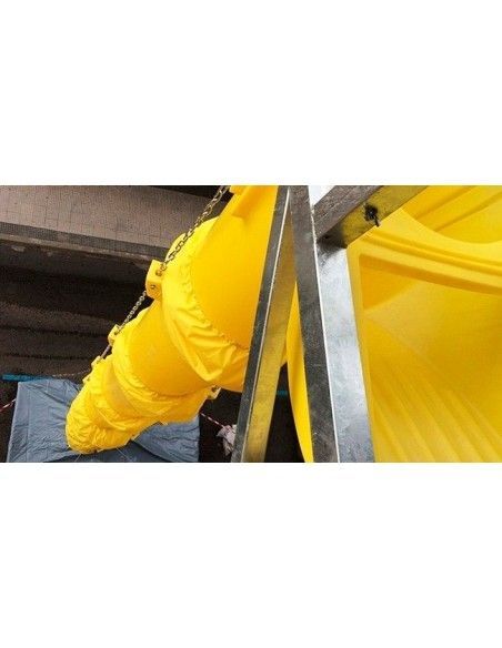 Contenedores y cestones--Bajante de escombros para obra Funda Antipolvo