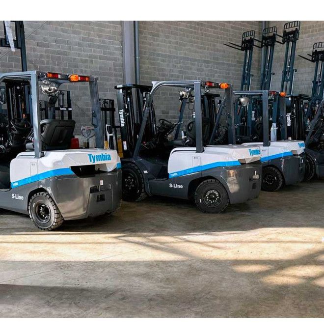 Carretilla elevadora litio 3500kg, mástil tríplex a 4500mm - Bateria litio 80V/280Ah