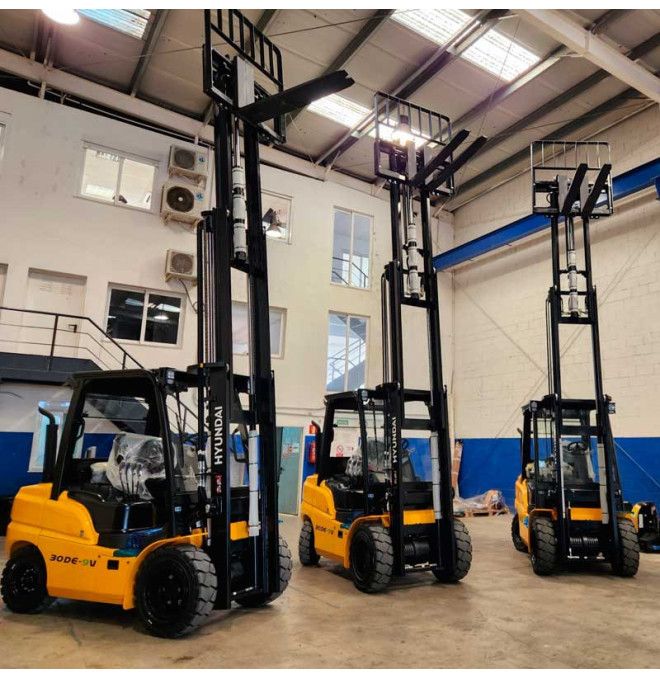 Forklift trucks - 30DE-9V 3000 Kg Hyundai Forklift Forklift - Triplex 4700mm