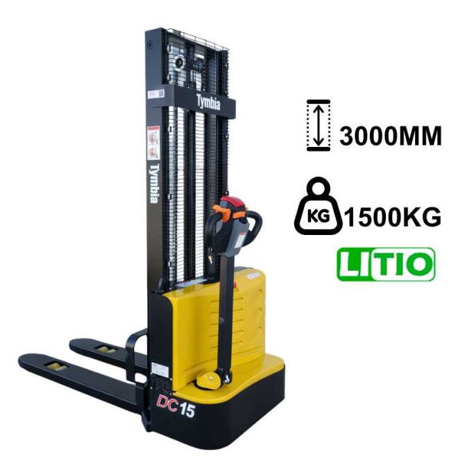 Elektrische Stapler - elektrischer Stapler 1500kg bis 3000mm Lithium 24V / 60Ah