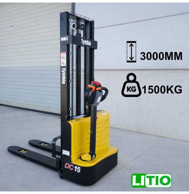 Stackers électriques - Empileur électrique 1500kg à 3000mm Lithium 24v / 60ah