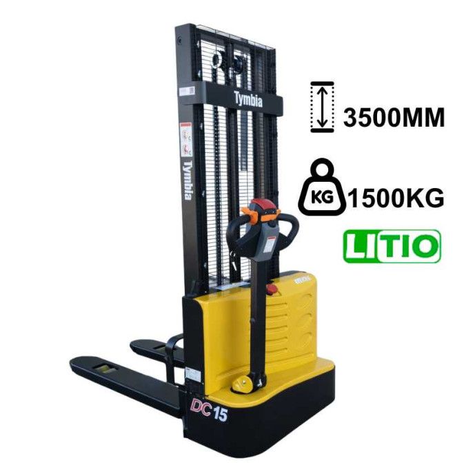 Stackers électriques - Empileur électrique 1500kg à 3500mm Lithium 24v / 60ah