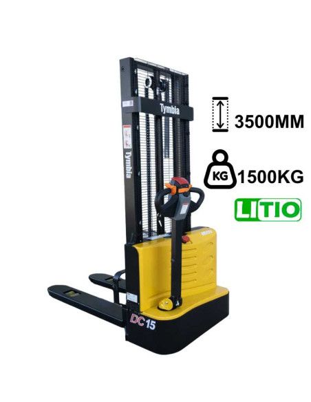 Stackers électriques - Empileur électrique 1500kg à 3500mm Lithium 24v / 60ah