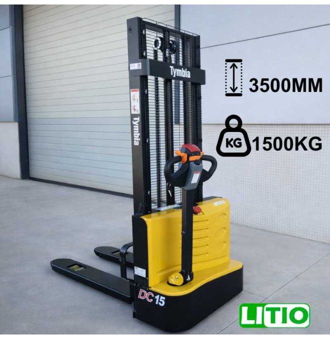 Stackers électriques - Empileur électrique 1500kg à 3500mm Lithium 24v / 60ah