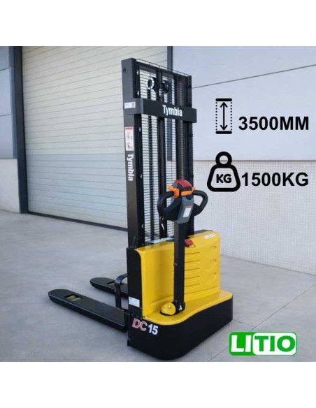 Stackers électriques - Empileur électrique 1500kg à 3500mm Lithium 24v / 60ah