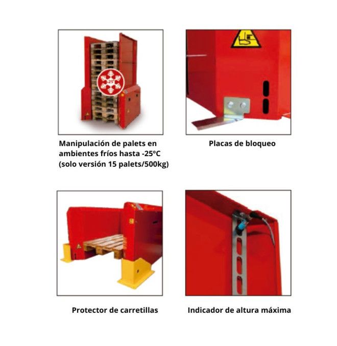 Special stackers - Pallet dispenser - Ability up to 15 UDS pallets