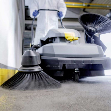 Maquinaria de limpieza-TYMBIA-Barredora aspiradora compacta Karcher depósito 45l. anchura trabajo 480mm 2
