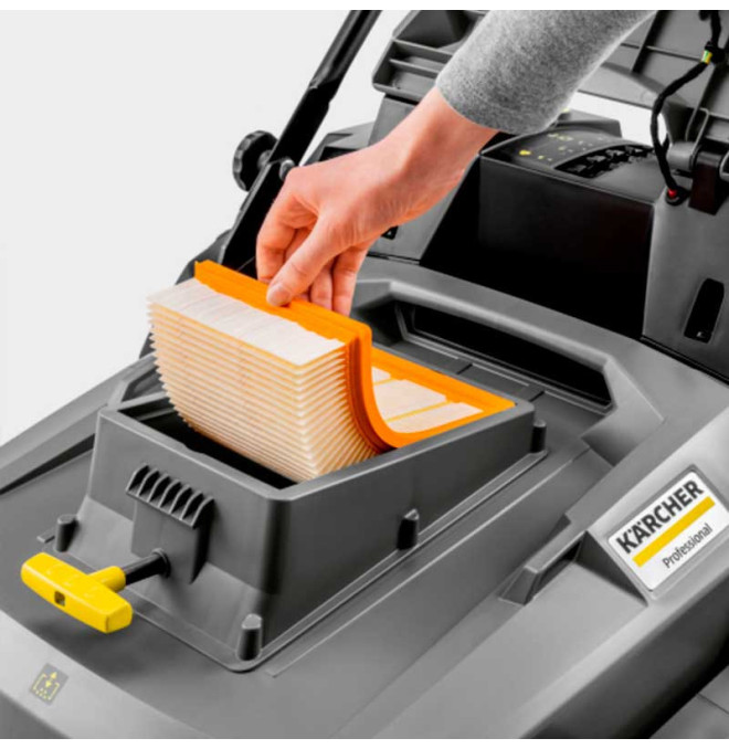 Maquinaria de limpieza-TYMBIA-Barredora aspiradora compacta Karcher depósito 45l. anchura trabajo 480mm