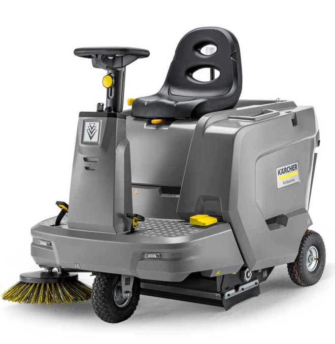 Reinigungsmaschinen-Tymbia-Kehrmaschine KARCHER-Kaution 50l | Breite Arbeit 850mm