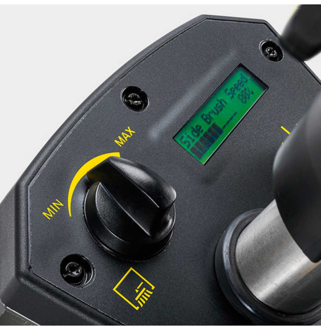 Reinigungsmaschinen-Tymbia-Kehrmaschine KARCHER-Kaution 50l | Breite Arbeit 850mm