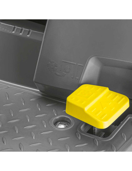 Reinigungsmaschinen-Tymbia-Kehrmaschine KARCHER-Kaution 50l | Breite Arbeit 850mm