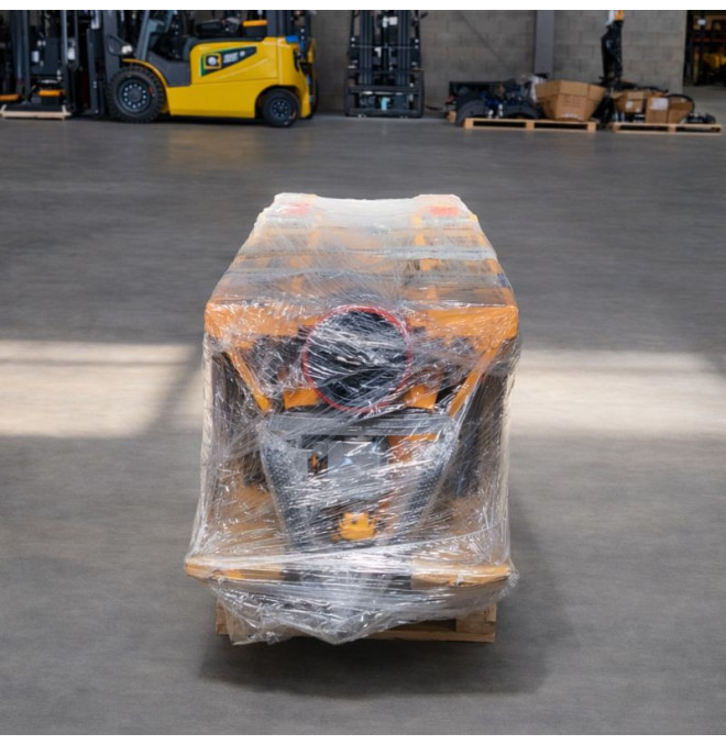 Manuelle Tymbie-Pack 6UDS Transparents - Transphase manuelle de 2500 kg - roues de polyuréthane - 1150x550 mm (la route est livr