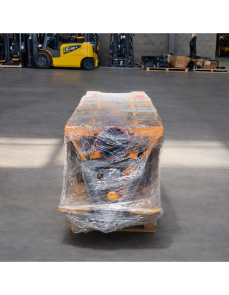 Manuelle Tymbie-Pack 6UDS Transparents - Transphase manuelle de 2500 kg - roues de polyuréthane - 1150x550 mm (la route est livr