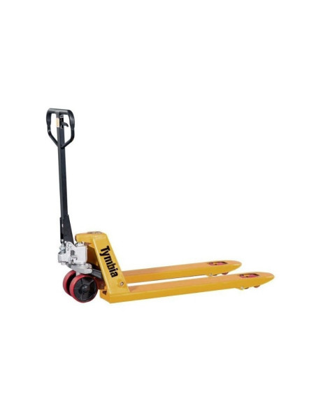 Transpaletas Manuales-TYMBIA-Pack 6Uds - Transpaleta Manual 2500 kg – Ruedas Poliuretano – 1150x550 mm (se entrega timón desm...