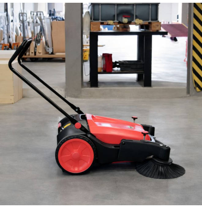 Spazzatrici industriali - Sweeper manuale da 920mm con deposito 55litros