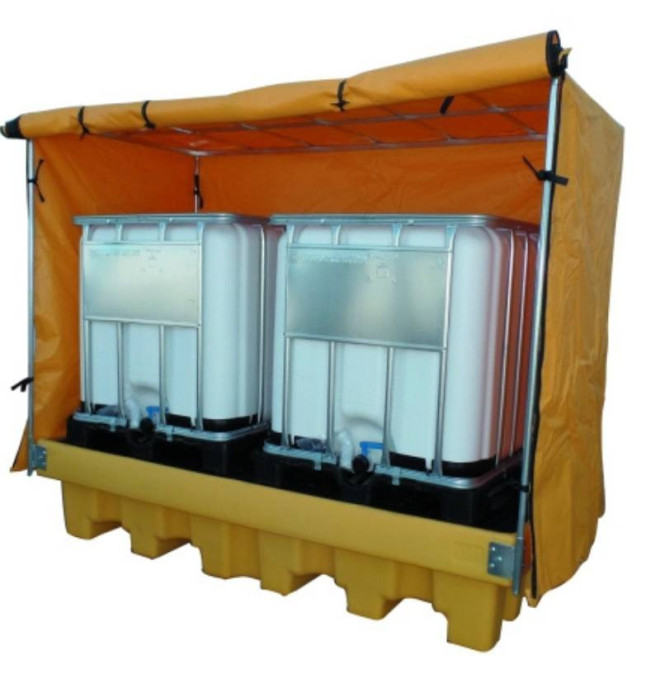 Cubeta 2 Tanks 1.000 Liter mit Gitter und Markise