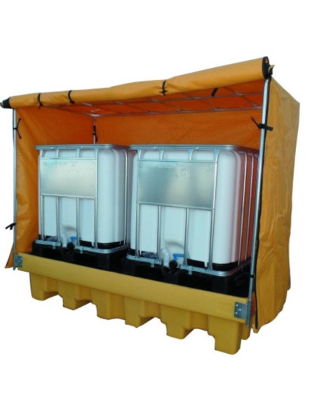 Cubeta 2 Tanks 1.000 Liter mit Gitter und Markise