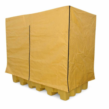 Cubeta 2 réservoirs de 1 000 litres avec grille et auvent 2