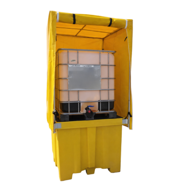 Polyethylene Buckets & Metallic-Tymbia-Cuvette Polyethylene 1000 liters with awning