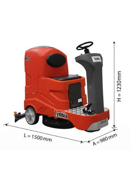 Industrial Sink-Tymbia-Electric Sink Driver Sitting | Deposit: 90 liters | Width sweep: 560mm