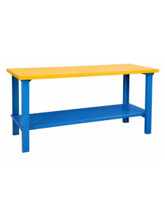 Bancos de trabalho e titulares de ferramentas-Timbia-Workbench 1500x800mm com base de madeira