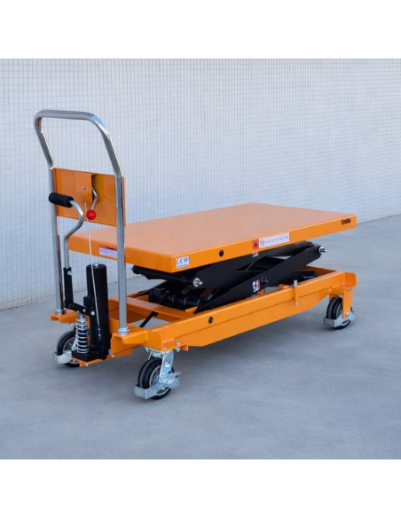 Tabelle manualiTYMBIA-Tavolo elevatore manuale 1000kg a 1700mm - Piattaforma 610x1200mm