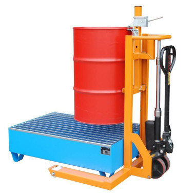 Special stackers-Tymbia-stacker Elevator of drums with rollers 300kg and 600mm 2