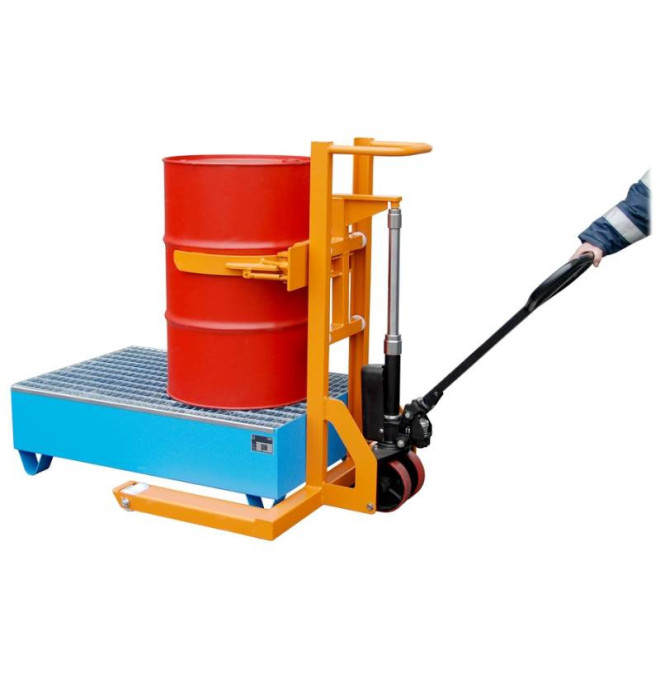 Empilhadores Especiais - Elevador de Timbia-empilhador de tambores com roletes 300kg e 600mm