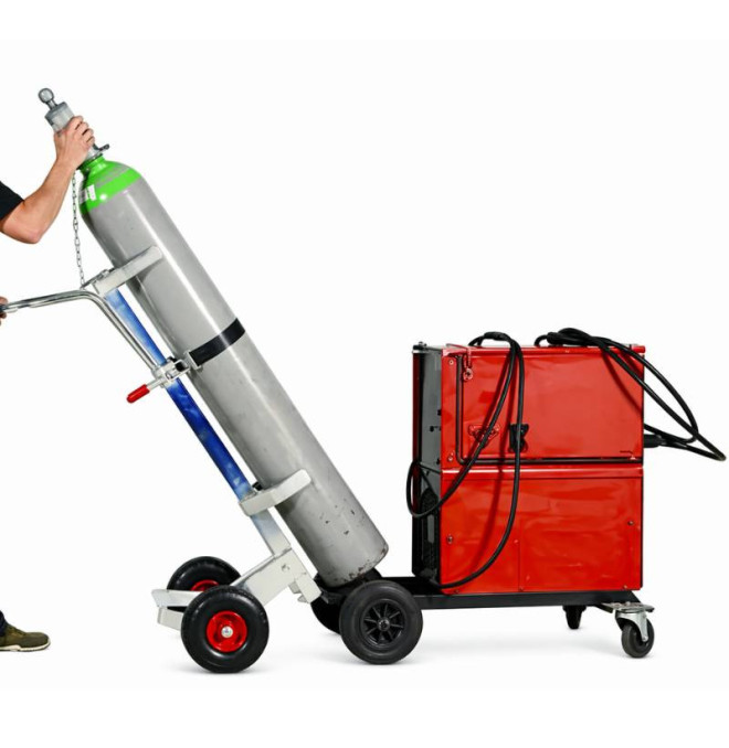Hand and electric carros-Tymbia-truck for 80kg welding bottles