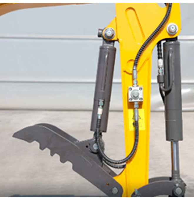 Hydraulischer Daumen Miniexcavator | Griff für Trümmer und Koffer