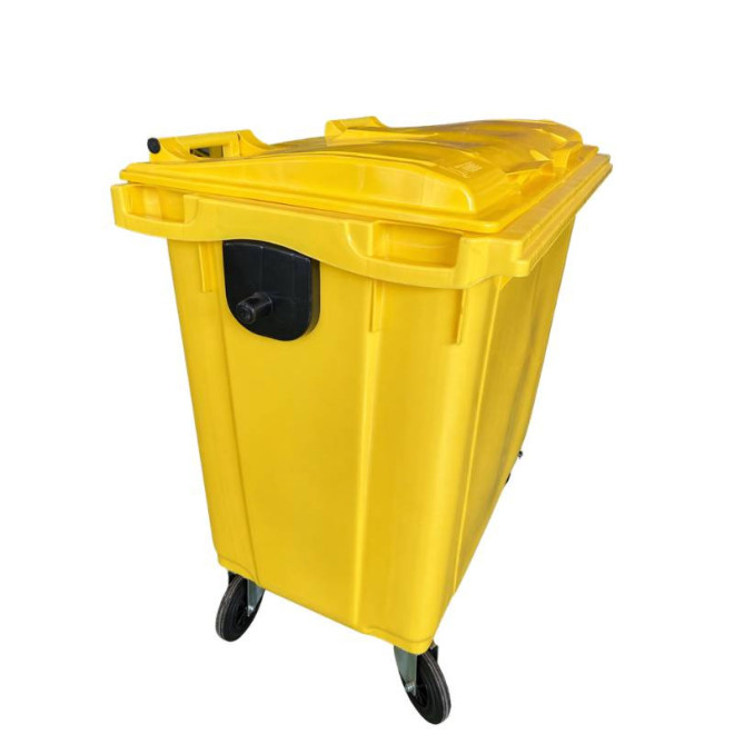 Plastiktrommeln und Furnier-Tymbia-Cube-Müll 1.000 Liter gelb