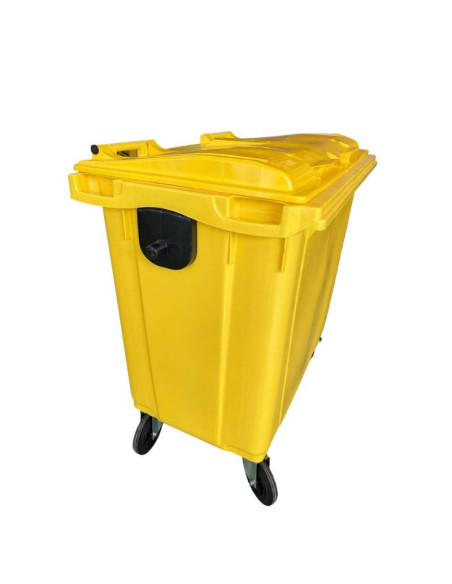 Plastiktrommeln und Furnier-Tymbia-Cube-Müll 1.000 Liter gelb