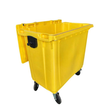 Tambours en plastique et vene-tymbia-cube poubelle de 1 000 litres jaune 2