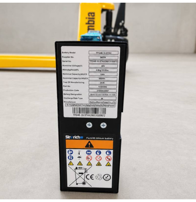 Home-Tymbia-lithium battery 48 / 10Ah for electric pallet pallets M101040101 and M101040102