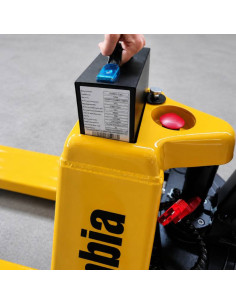 Electric Pallet Trucks-TYMBIA-Lithium pallet truck 2000kg - 48V / 10AH - 550x1150mm 2