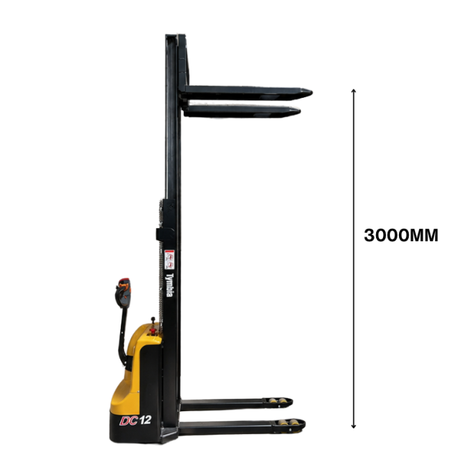 Electric Stackers-TYMBIA-Electric stacker 1200kg at 3000mm - 24V / 100Ah