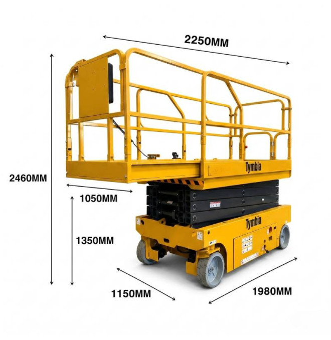 Scherenplattformen-TYMBIA-Hebebühne der elektrischen Schere 12m Arbeit - 320kg