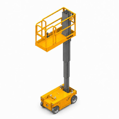 Plataformas unipersonales--Plataforma Eléctrica mastil vertical 5.8m - 230kg 2