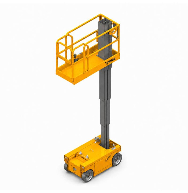 Plataformas unipersonales--Plataforma Eléctrica mastil vertical 5.8m - 230kg