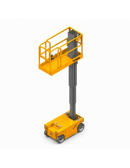 Plataformas unipersonales--Plataforma Eléctrica mastil vertical 5.8m - 230kg